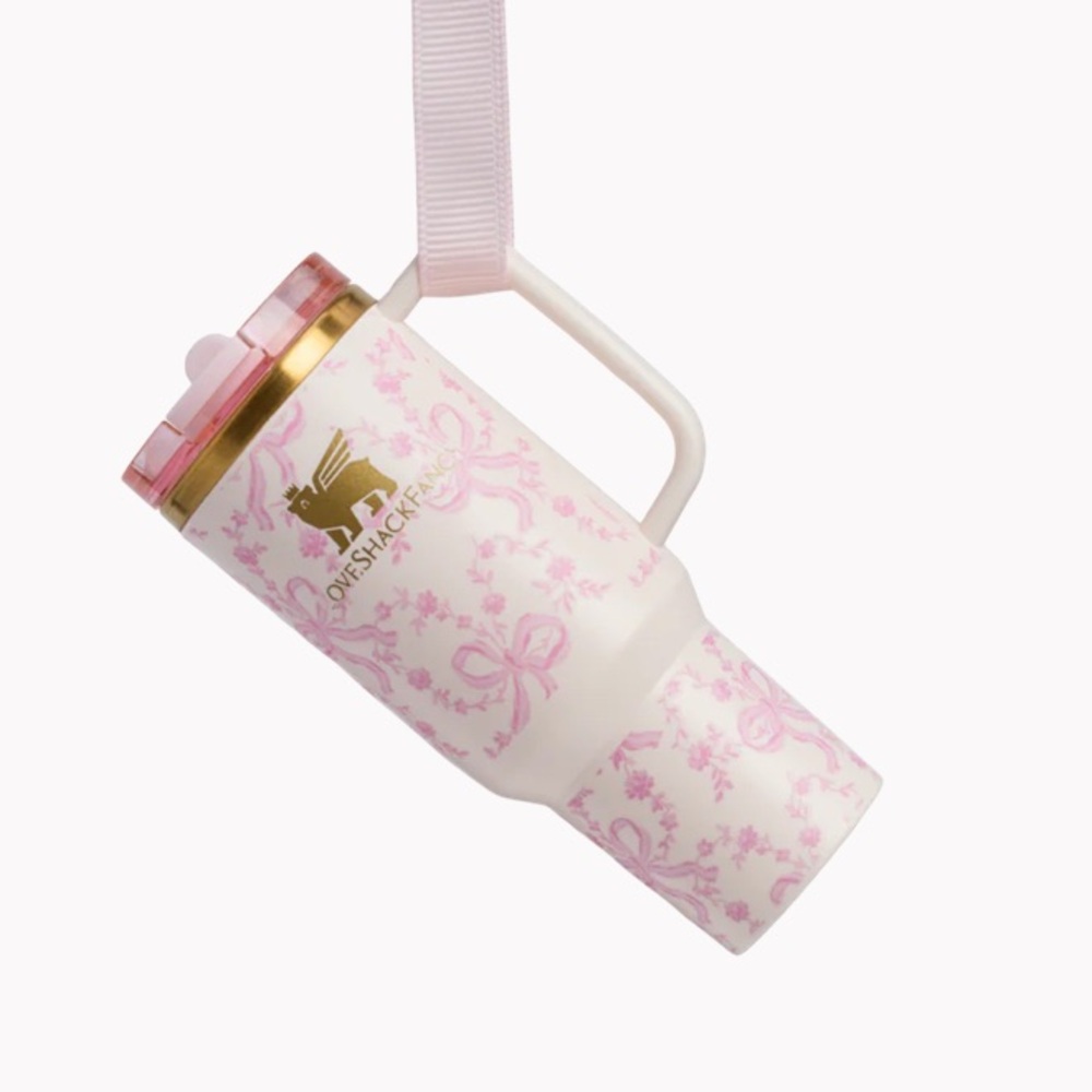 Price FIRM New Stanley x LoveShackFancy Holiday Quencher ProTour Ornament Set - Picture 7 of 7